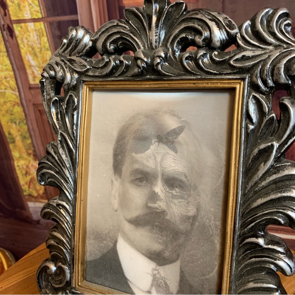 Halloween Creepy Photo Lenticular Spooky Changing Framed Web Dusty Haunted House - Picture 6 of 13